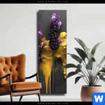 Leinwandbild Abstrakte Lavendel Kunst Schmal Produktvorschau mit dem Bild Abstrakte Lavendel-Kunst im Format Schmal.