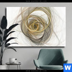 Leinwandbild Abstrakte Moderne Linienkunst Querformat Produktvorschau mit dem Bild Abstrakte moderne Linienkunst im Format Querformat.