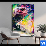 Leinwandbild Abstrakter Leguan Hochformat Produktvorschau mit dem Bild Abstrakter Leguan im Format Hochformat.