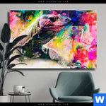 Leinwandbild Abstrakter Leguan Querformat Produktvorschau mit dem Bild Abstrakter Leguan im Format Querformat.
