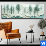 Leinwandbild Abstrakter Wald Panorama Produktvorschau mit dem Bild Abstrakter Wald im Format Panorama.