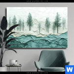 Leinwandbild Abstrakter Wald Querformat Produktvorschau mit dem Bild Abstrakter Wald im Format Querformat.