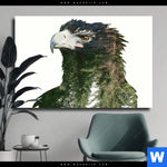 Leinwandbild Adler Wald Querformat Produktvorschau mit dem Bild Adler & Wald im Format Querformat.