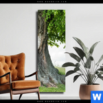 Leinwandbild Alte Linde Auf Sommerwiese Schmal Produktvorschau mit dem Bild Alte Linde auf Sommerwiese im Format Schmal.