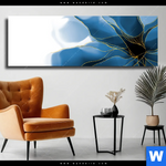 Leinwandbild Aquarell Blume Panorama Produktvorschau mit dem Bild Aquarell Blume im Format Panorama.