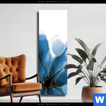 Leinwandbild Aquarell Blume Schmal Produktvorschau mit dem Bild Aquarell Blume im Format Schmal.