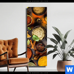 Leinwandbild Basilikum Pfeffer Safran Co Schmal Produktvorschau mit dem Bild Basilikum | Pfeffer | Safran & Co. im Format Schmal.