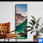 Leinwandbild Bootshuette Schmal Produktvorschau mit dem Bild Bootshütte im Format Schmal.