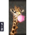 Leinwandbild Bubble Gum Giraffe Hochformat Motivorschau Seitenverhaeltnis 1 2