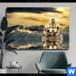 Leinwandbild Buddha Bei Sonnenaufgang Querformat Produktvorschau mit dem Bild Buddha bei Sonnenaufgang im Format Querformat.
