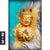 Leinwandbild Buddha Gold Tuerkis Hochformat Motivorschau Seitenverhaeltnis 2 3