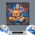 Leinwandbild Buddha In Meditation Quadrat Materialbild