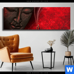 Leinwandbild Buddha Weihrauch Panorama Produktvorschau mit dem Bild Buddha & Weihrauch im Format Panorama.