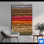 Leinwandbild Bunte Gewuerze Hochformat Produktvorschau mit dem Bild Bunte Gewürze im Format Hochformat.