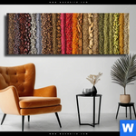 Leinwandbild Bunte Gewuerze Panorama Produktvorschau mit dem Bild Bunte Gewürze im Format Panorama.