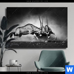 Leinwandbild Das Duell Querformat Produktvorschau mit dem Bild Das Duell im Format Querformat.