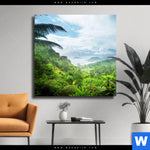 Leinwandbild Der Dschungel Quadrat Produktvorschau mit dem Bild Der Dschungel im Format Quadrat.