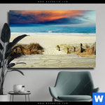 Leinwandbild Der Holzsteg Querformat Produktvorschau mit dem Bild Der Holzsteg im Format Querformat.