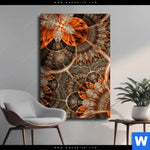 Leinwandbild Digitale Blumen No 2 Hochformat Produktvorschau mit dem Bild Digitale Blumen No.2 im Format Hochformat.