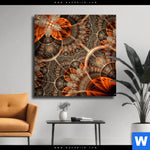 Leinwandbild Digitale Blumen No 2 Quadrat Produktvorschau mit dem Bild Digitale Blumen No.2 im Format Quadrat.