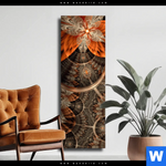 Leinwandbild Digitale Blumen No 2 Schmal Produktvorschau mit dem Bild Digitale Blumen No.2 im Format Schmal.