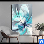 Leinwandbild Digitale Blumen No 3 Hochformat Produktvorschau mit dem Bild Digitale Blumen No.3 im Format Hochformat.