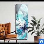 Leinwandbild Digitale Blumen No 3 Schmal Produktvorschau mit dem Bild Digitale Blumen No.3 im Format Schmal.