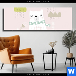 Leinwandbild Dream Big Eisbaer Panorama Produktvorschau mit dem Bild Dream Big Eisbär im Format Panorama.