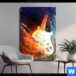 Leinwandbild E Gitarre Hochformat Produktvorschau mit dem Bild E-Gitarre im Format Hochformat.