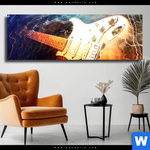 Leinwandbild E Gitarre Panorama Produktvorschau mit dem Bild E-Gitarre im Format Panorama.