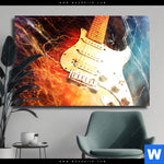 Leinwandbild E Gitarre Querformat Produktvorschau mit dem Bild E-Gitarre im Format Querformat.