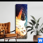 Leinwandbild E Gitarre Schmal Produktvorschau mit dem Bild E-Gitarre im Format Schmal.