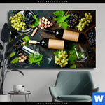 Leinwandbild Edle Weine Geniessen Querformat Produktvorschau mit dem Bild Edle Weine genießen im Format Querformat.