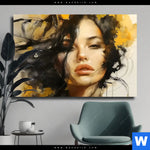 Leinwandbild Estelle Dynamische Portraetkunst Querformat Produktvorschau mit dem Bild Estelle - Dynamische Porträtkunst im Format Querformat.