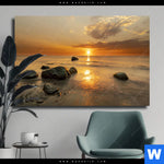 Leinwandbild Ewige Ruhe Am Horizont Querformat Produktvorschau mit dem Bild Ewige Ruhe am Horizont im Format Querformat.