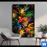 Leinwandbild Exotische Tropische Pflanzen Hochformat Produktvorschau mit dem Bild Exotische tropische Pflanzen im Format Hochformat.