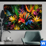 Leinwandbild Exotische Tropische Pflanzen Querformat Produktvorschau mit dem Bild Exotische tropische Pflanzen im Format Querformat.