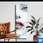 Leinwandbild Farbcodes Der Identitaet Schmal Produktvorschau mit dem Bild Farbcodes der Identität im Format Schmal.