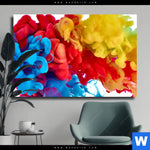 Leinwandbild Farbe Im Wasser Bunt Querformat Produktvorschau mit dem Bild Farbe im Wasser - bunt im Format Querformat.
