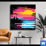 Leinwandbild Farben Der Nacht Quadrat Produktvorschau mit dem Bild Farben der Nacht im Format Quadrat.