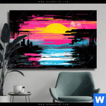 Leinwandbild Farben Der Nacht Querformat Produktvorschau mit dem Bild Farben der Nacht im Format Querformat.