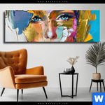 Leinwandbild Farbexplosion Portraet Nova Panorama Produktvorschau mit dem Bild Farbexplosion - Porträt Nova im Format Panorama.