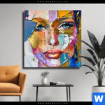 Leinwandbild Farbexplosion Portraet Nova Quadrat Produktvorschau mit dem Bild Farbexplosion - Porträt Nova im Format Quadrat.