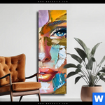 Leinwandbild Farbexplosion Portraet Nova Schmal Produktvorschau mit dem Bild Farbexplosion - Porträt Nova im Format Schmal.