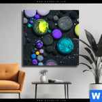 Leinwandbild Fluid Art Bubbless No 1 Quadrat Produktvorschau mit dem Bild Fluid Art - Bubbless No.1 im Format Quadrat.