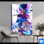 Leinwandbild Fluid Art Floral Hochformat Produktvorschau mit dem Bild Fluid Art Floral im Format Hochformat.