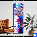 Leinwandbild Fluid Art Floral Schmal Produktvorschau mit dem Bild Fluid Art Floral im Format Schmal.
