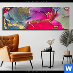 Leinwandbild Fluid Art Fruehlingszauber Panorama Produktvorschau mit dem Bild Fluid Art Frühlingszauber im Format Panorama.