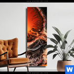 Leinwandbild Fluid Art Lavastrom Schmal Produktvorschau mit dem Bild Fluid Art Lavastrom im Format Schmal.