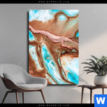 Leinwandbild Fluid Art Sandbank Hochformat Produktvorschau mit dem Bild Fluid Art Sandbank im Format Hochformat.